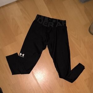 Under Armour Kids Charcoal Black Leggings